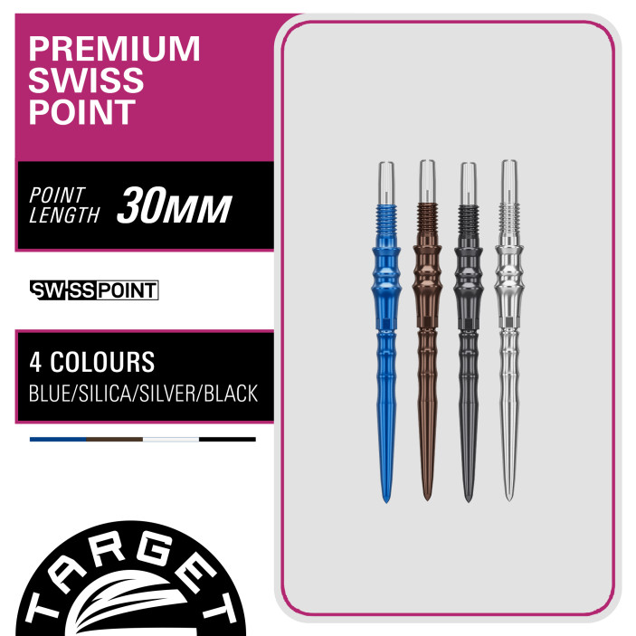 Groty Target Japan Premium Swiss Point Silver 30mm