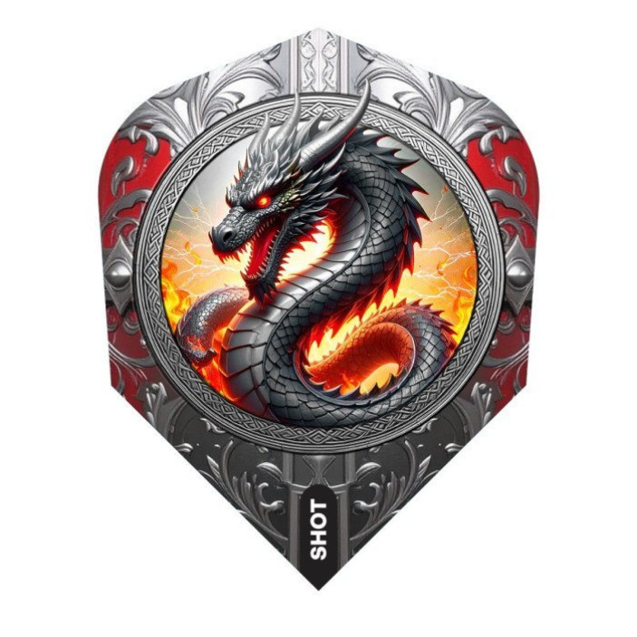 Piórka do darta Shot Future Knights The Dragon Standard No6