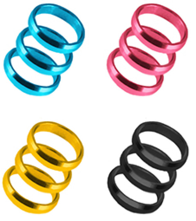 Ringi do mocowania piórek Harrows Supergrip Rings 3szt.