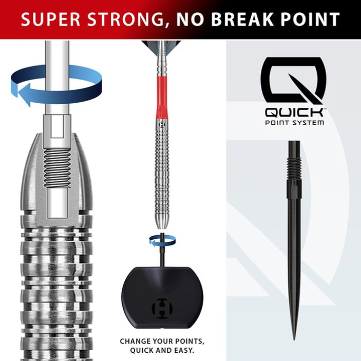 Rzutki Harrows Damon Heta Natural QP Quick Point 90% 25g