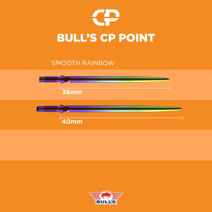 Groty Bull's Convertible Points Smooth Rainbow 40mm
