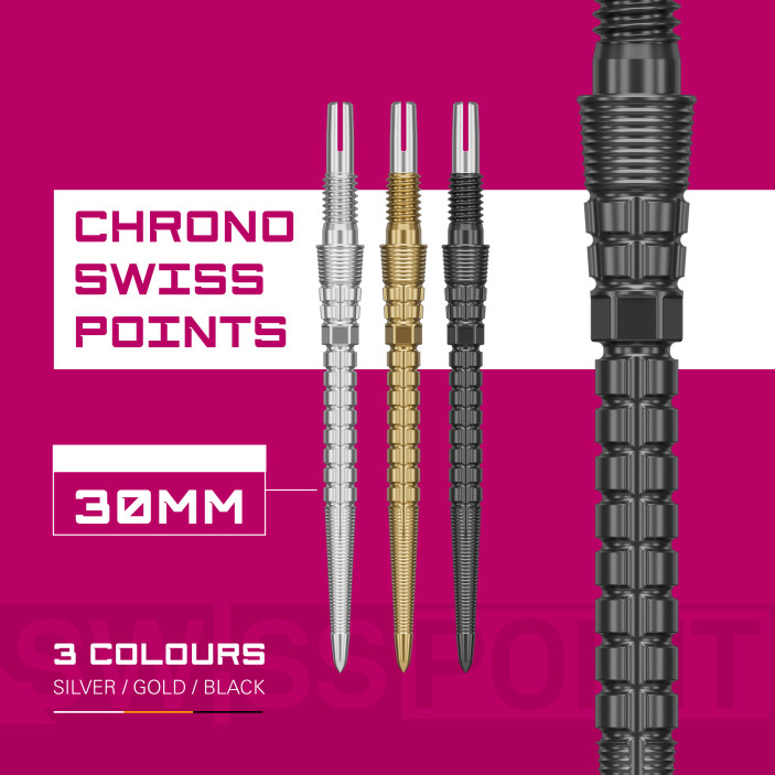 Groty Target Swiss Point Chrono Czarne 30mm