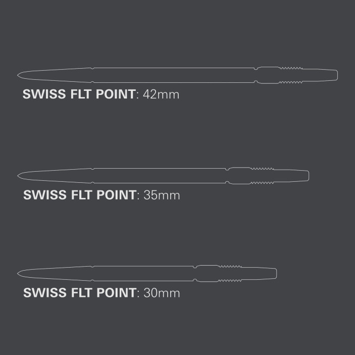 Groty Target Swiss Point FLT Srebrne 42mm