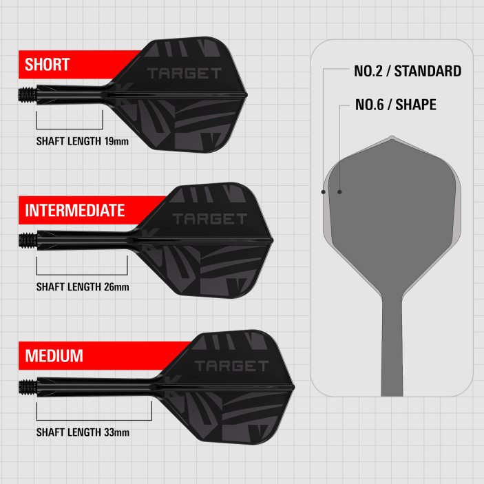K-Flex Target K-Flex Flight Black Czarne Medium No2