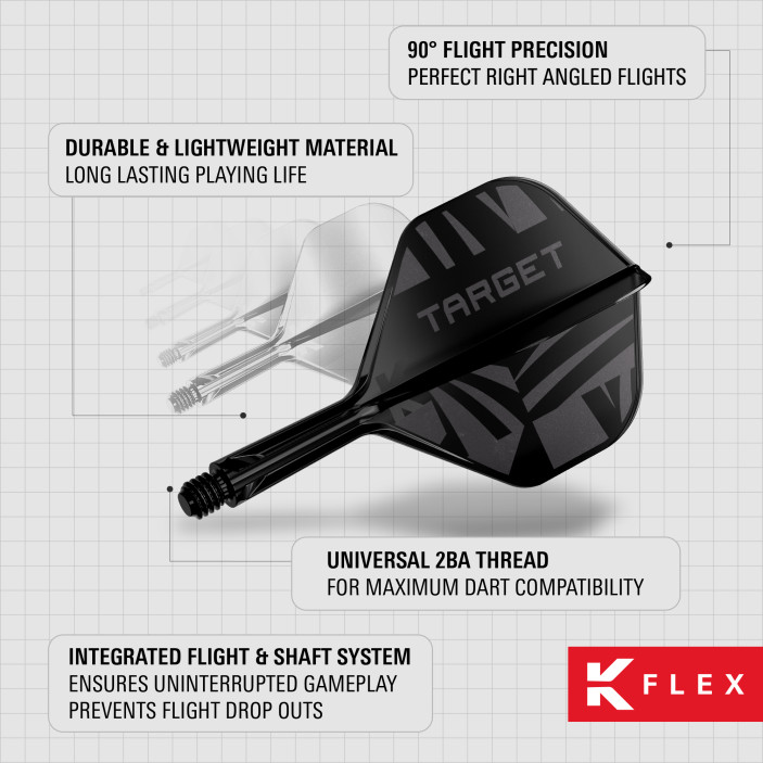 K-Flex Target K-Flex Flight Black Czarne Medium No2