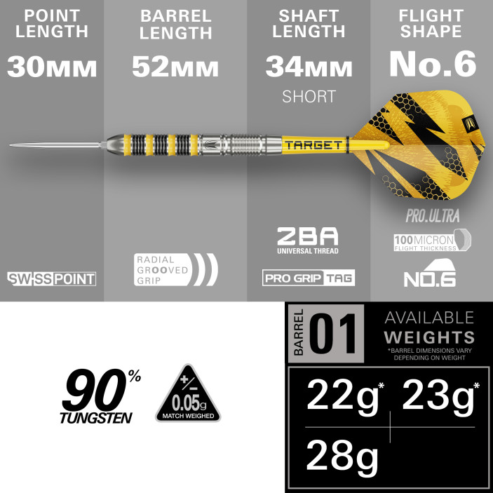 Lotki Rzutki Target Buzz 01 90% 28g SP