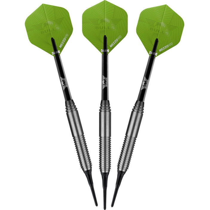 Rzutki do darta Bull's Charge Green Stainless Brass Soft 18 gram