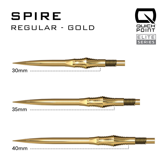 Groty Harrows Spire Quick Point Gold Złote 35mm