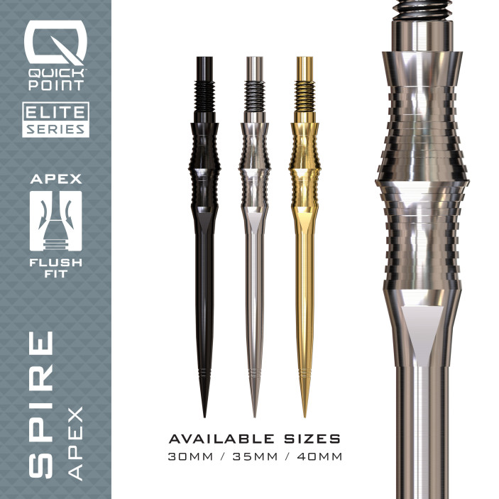 Groty Harrows Spire Apex Quick Point Silver Srebrne 40mm