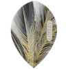 Piórka do darta Loxley Grey Gold Feather Pear