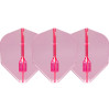 Piórka do darta L-Style L3EZ FANTOM Różowe Clear Pink