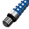 Shafty Aluminiowe Mission Atom13 Medium Srebrne z Niebieskim
