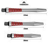 Shafty Aluminiowe Mission Atom13 Short Srebrne z Czerwonym