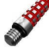 Shafty Aluminiowe Mission Atom13 Short Srebrne z Czerwonym