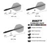 Shaft z piórkiem Cuesoul Rost77 Standard Solid Black Czarne Short