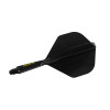 Shaft z piórkiem Cuesoul Rost77 Standard Solid Black Czarne Short