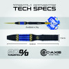 Lotki Rzutki Winmau Rashad Sweeting 90% 24g
