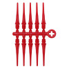 Groty do lotek do soft darta Cosmo Fit Point Plus Czerwone 50 szt.