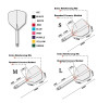 Shaft z piórkiem Cuesoul Rost AK5 Big Standard Paproch Darts Medium