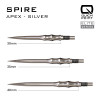 Groty Harrows Spire Apex Quick Point Silver Srebrne 40mm