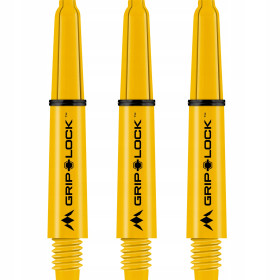 Shafty Mission Darts GripLock Short Yellow Żółte