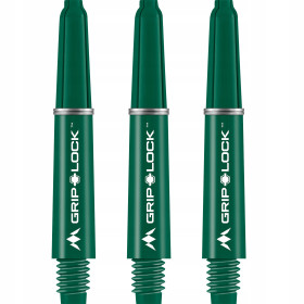 Shafty Mission Darts GripLock Short Green Zielone