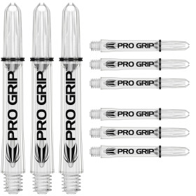 Shafty Target Pro Grip Short Clear Przezroczyste Zestaw 9szt.