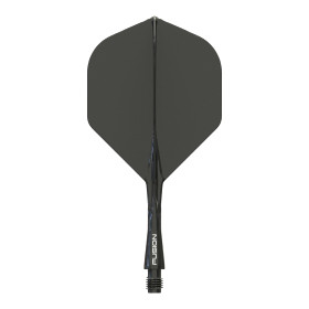 Winmau Fusion Shaft z Piórkiem Black Czarny Short