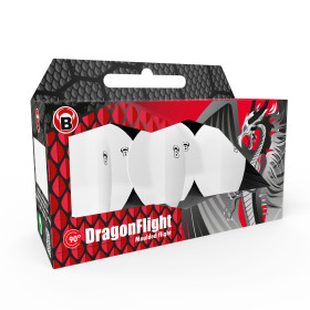 Piórka do darta Bulls DragonFlight Białe White Pear 200μm