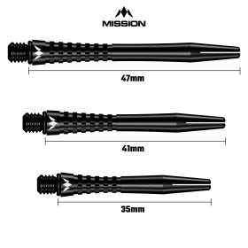 Shafty Aluminiowe Mission Atom13 Tweenie Czarne
