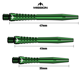 Shafty Aluminiowe Mission Atom13 Tweenie Zielone