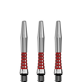 Shafty Aluminiowe Mission Atom13 Short Srebrne z Czerwonym