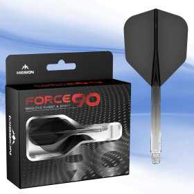 Mission Force 90 Medium Gradient Przezroczysty Czarny No6 (3szt.)