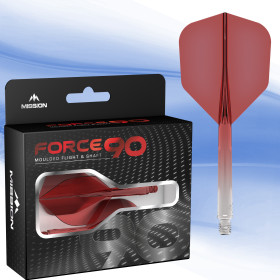 Mission Force 90 Medium Gradient Przezroczysty Czerwony No6 (3szt.)