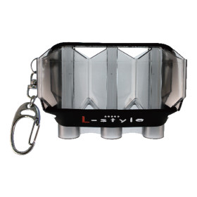 Etui na odlewane piórka LStyle Krystal Czarny Clear Black