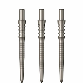 Groty do lotek do steel darta Mission Sniper Micro Grip Silver Srebrne 28mm