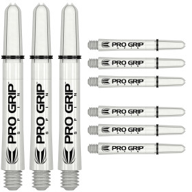 Shafty Target Pro Grip Spin Obrotowe Medium White Białe Zestaw 9szt.