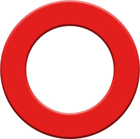 Ring Opona ochronna Tarczy do Darta XQMax  Red Czerwona