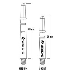 Shafty Harrows Supergrip Spin Obrotowe Medium Aqua (3szt.)