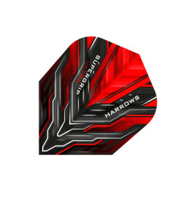 Piórka do darta Harrows Supergrip Ultra Red No6 3szt.