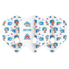 Piórka do darta LStyle L3PRO KAMI Mikuru Suzuki V4 Białe White