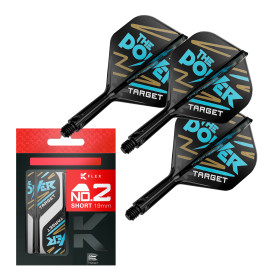 KFlex Target Short Czarny Black No2 Phil Taylor The Power (3szt.)