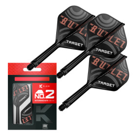 KFlex Target Inter Czarny Black No2 Stephen Bunting  "The Bullet" (3szt.)