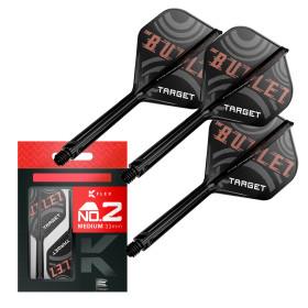 KFlex Target Medium Czarny Black No2 Stephen Bunting  "The Bullet" (3szt.)