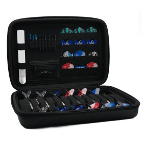 Pokrowiec Etui na rzutki Bull's Orbis 3XL Carbongrey Czarny