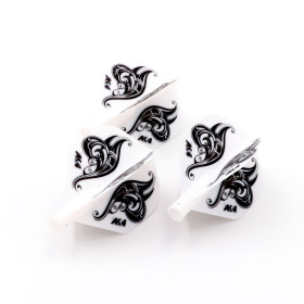 Piórka do darta Cuesoul TERO AK4 Standard Białe Flower White