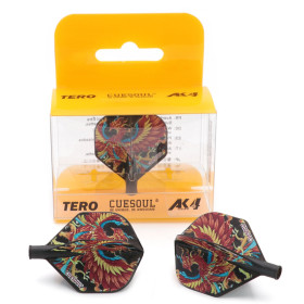 Piórka do darta Cuesoul TERO AK4 Standard Czarne Red Bird Black