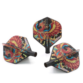 Piórka do darta Cuesoul TERO AK4 Standard Czarne Red Bird Black