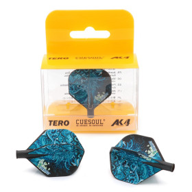 Piórka do darta Cuesoul TERO AK4 Standard Czarne Blue Tortiose Black