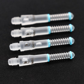 Shafty Cuesoul TERO AK7 Rozmiar F 43,5mm Przezroczyste Ice (4szt.)